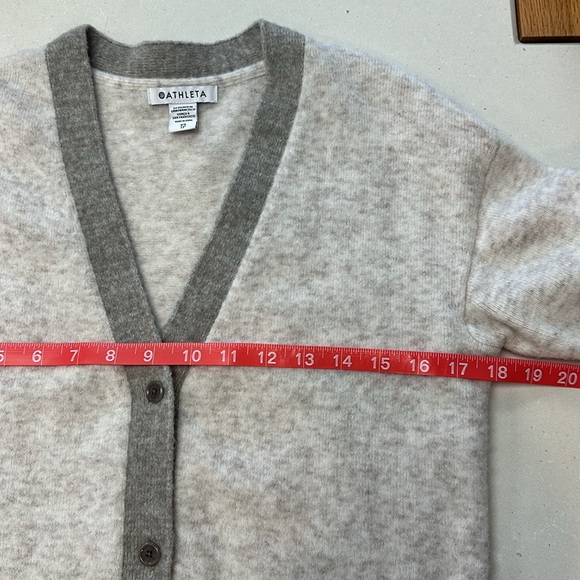 LIKE NEW! Athleta Westlake Cardigan Wool Blend Hand Wash - Picture 4 of 8